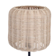 TABLE LAMP CORTIC E27 15W BLACK NATURAL RATTAN