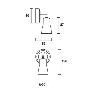 DE-0225-MAR, SPOTLIGHTS SERIES SAFRAN SINGLE GU10 8W BROWN, Brown