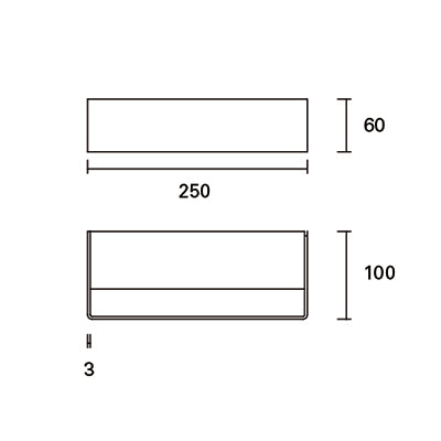 DE-0232-BLA, WALL FIXTURE TOPPI 250MM LED 11.5W LED WARM-WHITE 3000K ON-OFF  1100.00, White