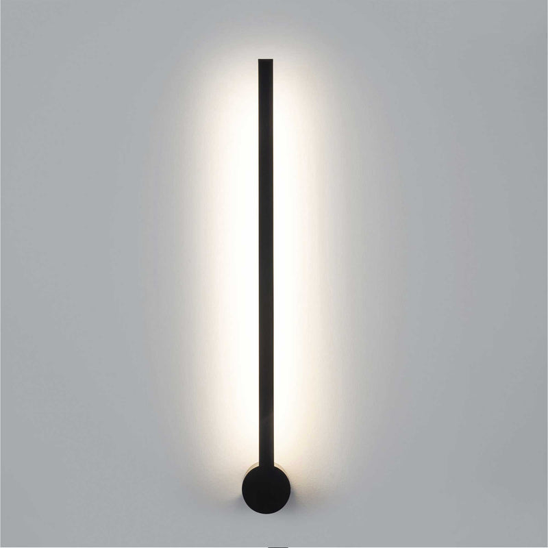 DE-0242-NEG, WALL FIXTURE PASSEGGIO NOVA LED 11.2W LED WARM-WHITE 4000K ON-OFF BLACK 1320, Black, OPAL
