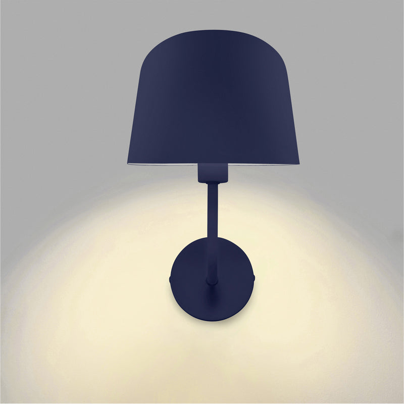 DE-0247-AZU, WALL FIXTURE FRES E14 9W BLUE, Blue