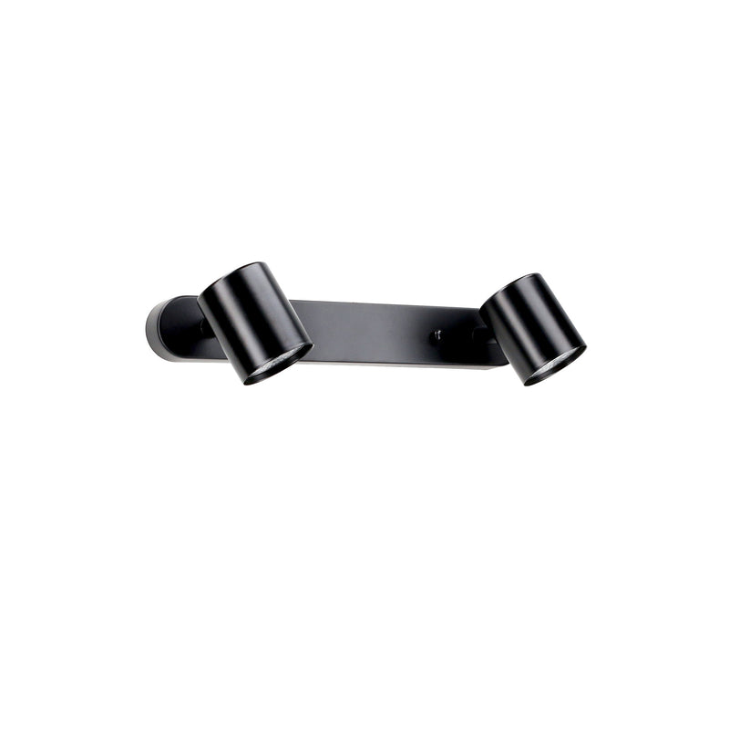 DE-0480-NEG, SPOTLIGHTS SERIES KEEPER DOUBLE GU10 16W BLACK, Black