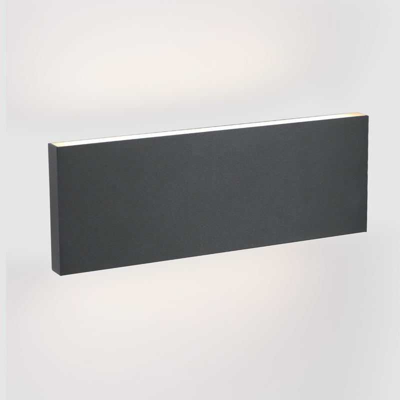 DE-0509-NEG, WALL FIXTURE THIN LED 7.8W LED WARM-WHITE 3000K ON-OFF BLACK 860.00, Black, Tinted