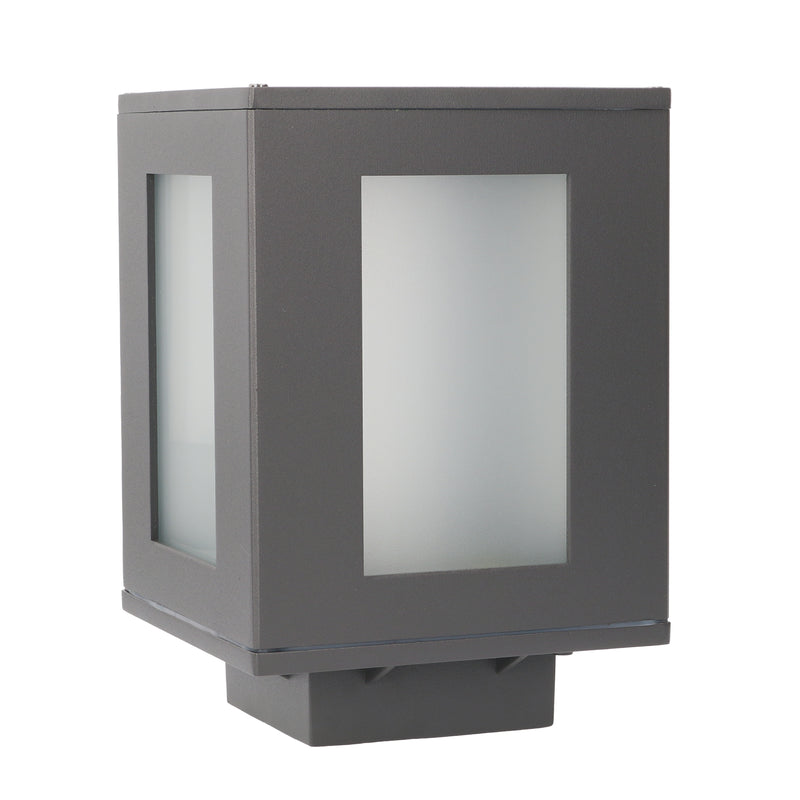 PX-0033-ANT, BOLLARD IP44 ALFIL E27 15W URBAN GREY, Urban grey, Matt