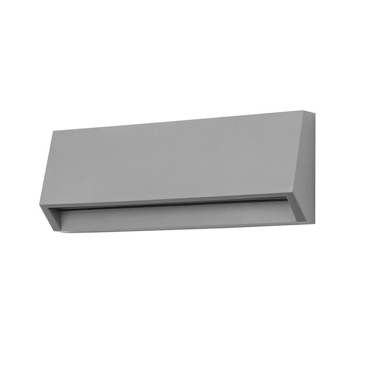 PX-0130-NEG, WALL FIXTURE IP65 GROVE OPAQUE RECTANGULAR MIDDLE LED 2.9W LED WARM-WHITE 400, Black, Transparent