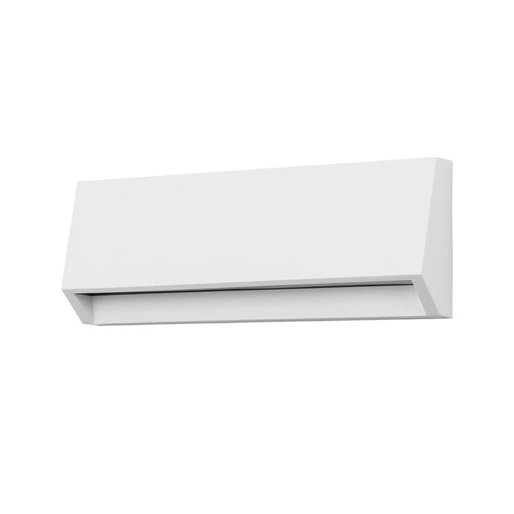 PX-0130-NEG, WALL FIXTURE IP65 GROVE OPAQUE RECTANGULAR MIDDLE LED 2.9W LED WARM-WHITE 400, Black, Transparent