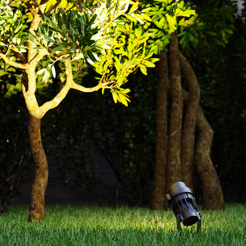 PX-0144-NEG, SPOTLIGHT IP65 MINIMAL LED 8W LED WARM-WHITE 3000K ON-OFF BLACK 715.00, Black, Transparent