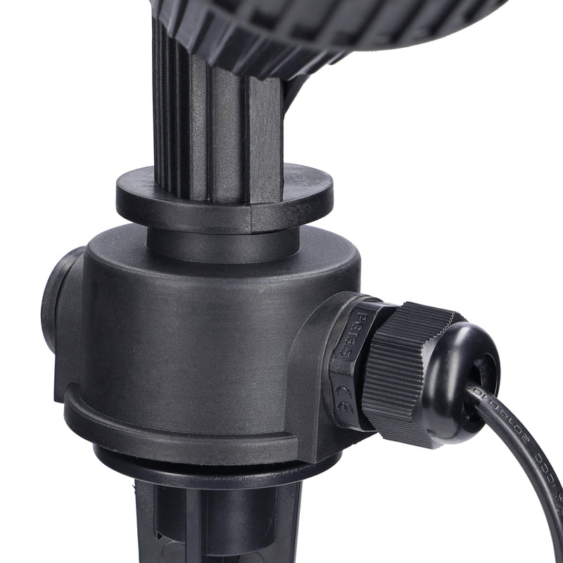 PX-0214-NEG, SPOTLIGHT IP65 TIDIAN GU10 8W BLACK, Black, Transparent
