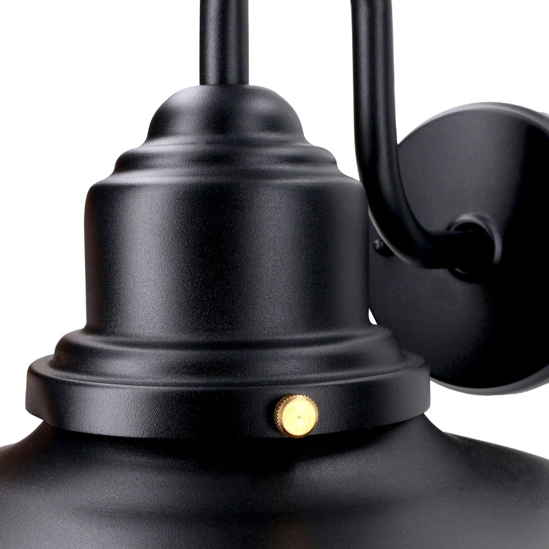 PX-0252-NEG, WALL FIXTURE IP44 AVENUE E27 15W BLACK, Black, Sandblasted