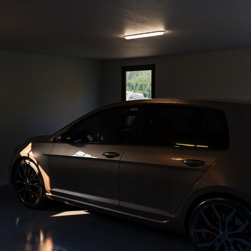 PX-0306-GRI, CEILING FIXTURE IP65 POP 560MM LED 16.1W LED WARM-WHITE 4000K ON-OFF GREY 164, Grey, Transparent