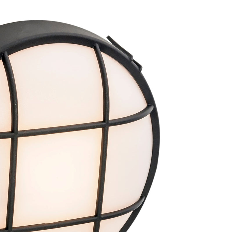 CEILING FIXTURE IP44 FOND ROUND E27 15W BLACK