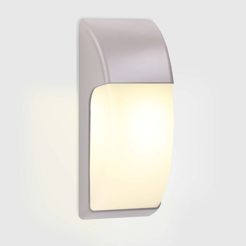 PX-0352-GRI, WALL FIXTURE IP65 AREA E27 15W GREY, Grey, Opal