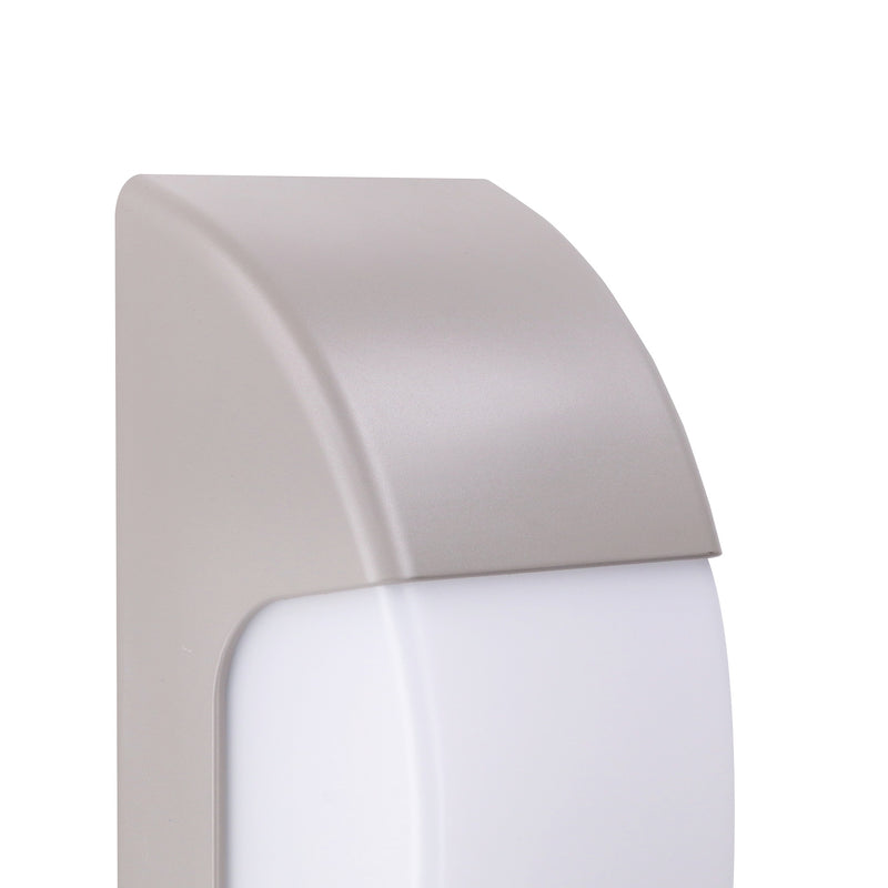 PX-0352-GRI, WALL FIXTURE IP65 AREA E27 15W GREY, Grey, Opal