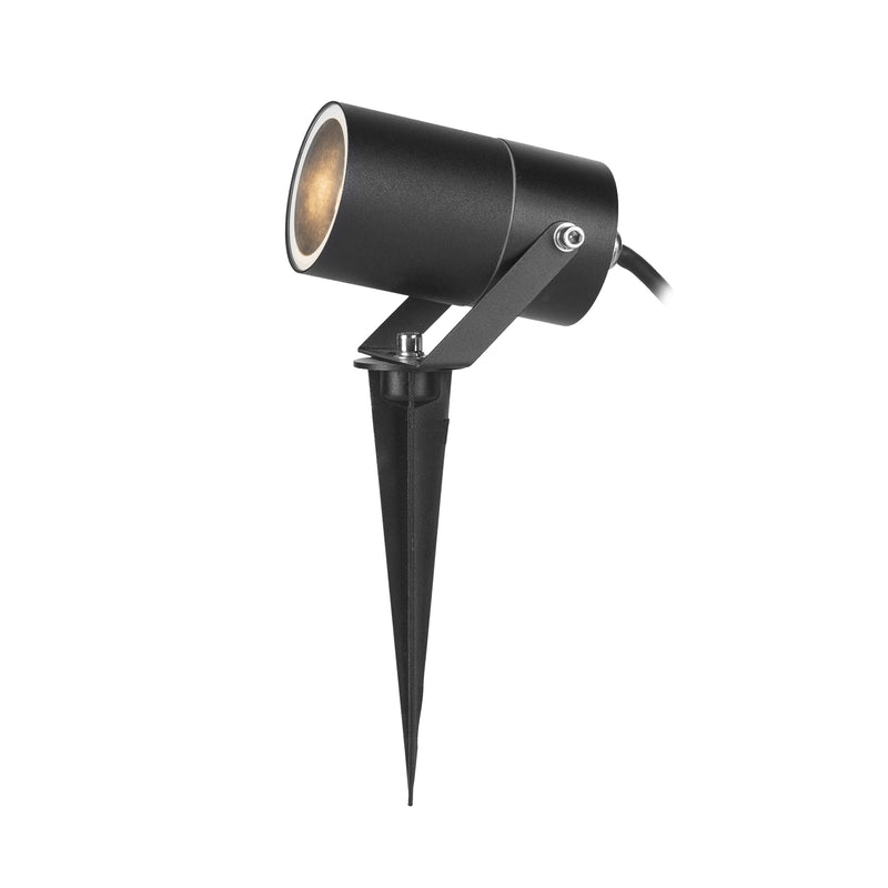 PX-0360-NEG, SPOTLIGHT IP65 HIT GU10 8W BLACK, Black, Transparent