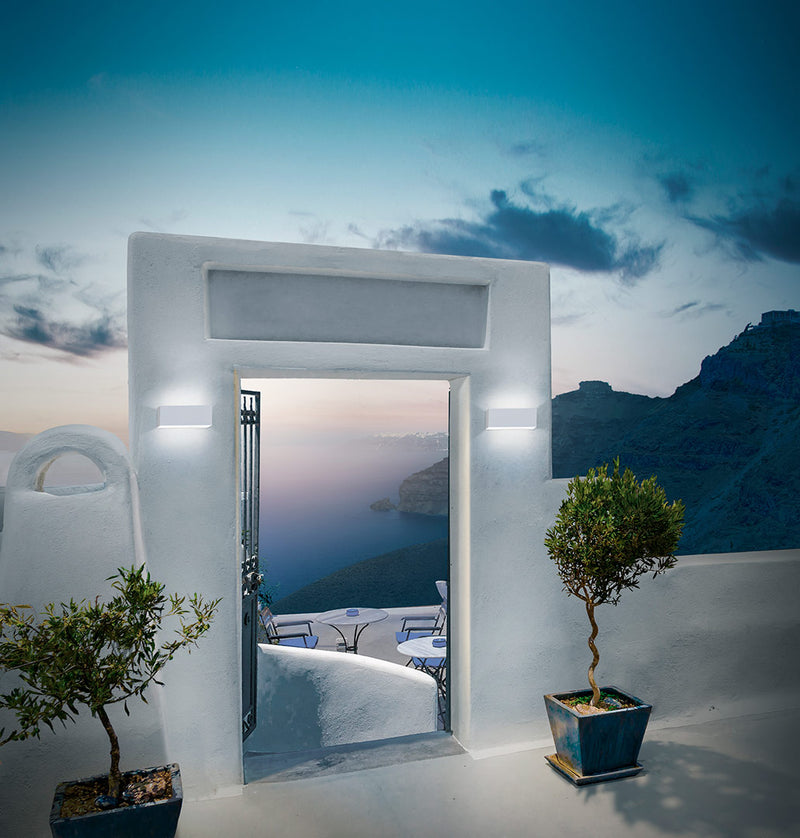 PX-0375-BLA, WALL FIXTURE IP65 ARA BIG E27 15W , White, Opal