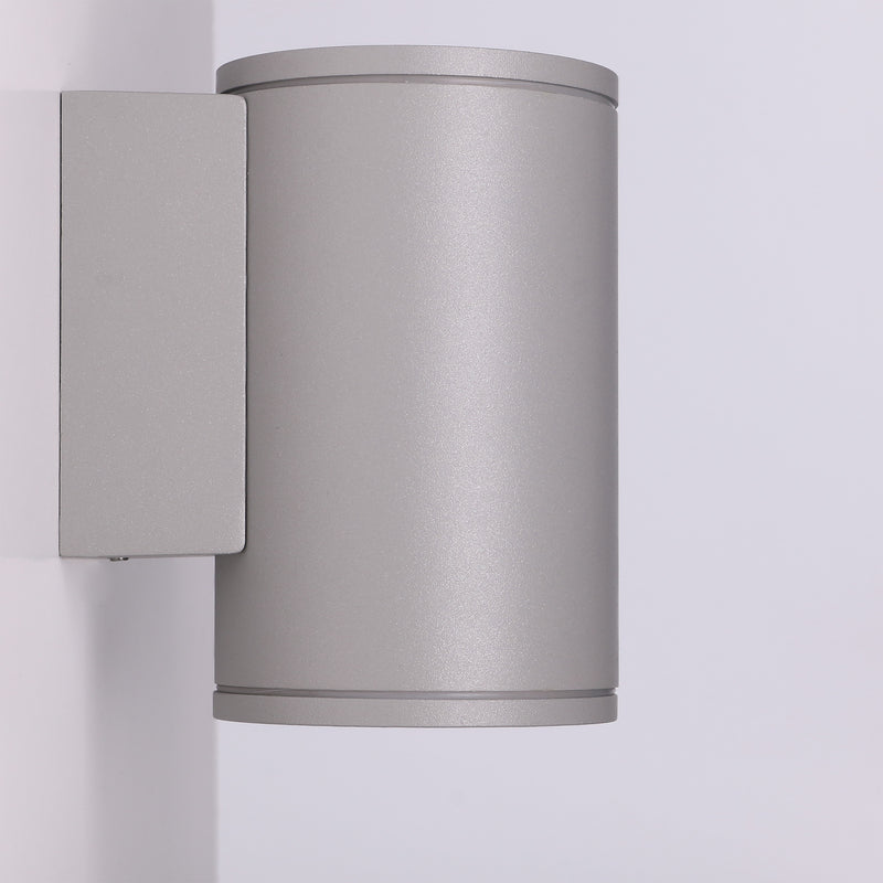 PX-0378-GRI, WALL FIXTURE IP54 ORION SINGLE EMISSION LED 7.3W LED WARM-WHITE 3000K ON-OFF GRE, Grey, Transparent