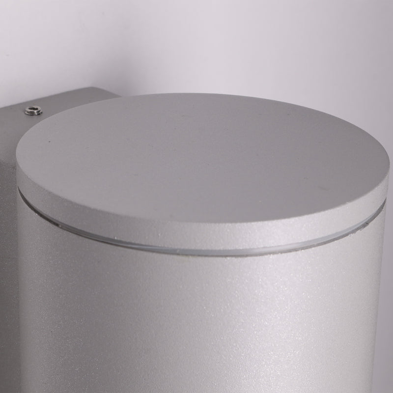 PX-0378-GRI, WALL FIXTURE IP54 ORION SINGLE EMISSION LED 7.3W LED WARM-WHITE 3000K ON-OFF GRE, Grey, Transparent