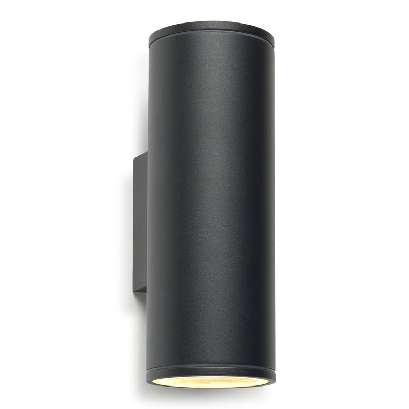 PX-0379-NEG, WALL FIXTURE IP54 ORION DOUBLE EMISSION LED 13.1W LED WARM-WHITE 3000K ON-OFF BL, Black, Transparent