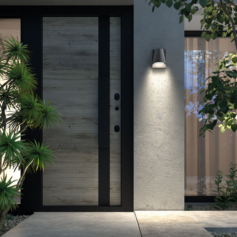 PX-0383-ANT, WALL FIXTURE IP44 KALA GU10 8W URBAN GREY, Urban grey, Semitransparent