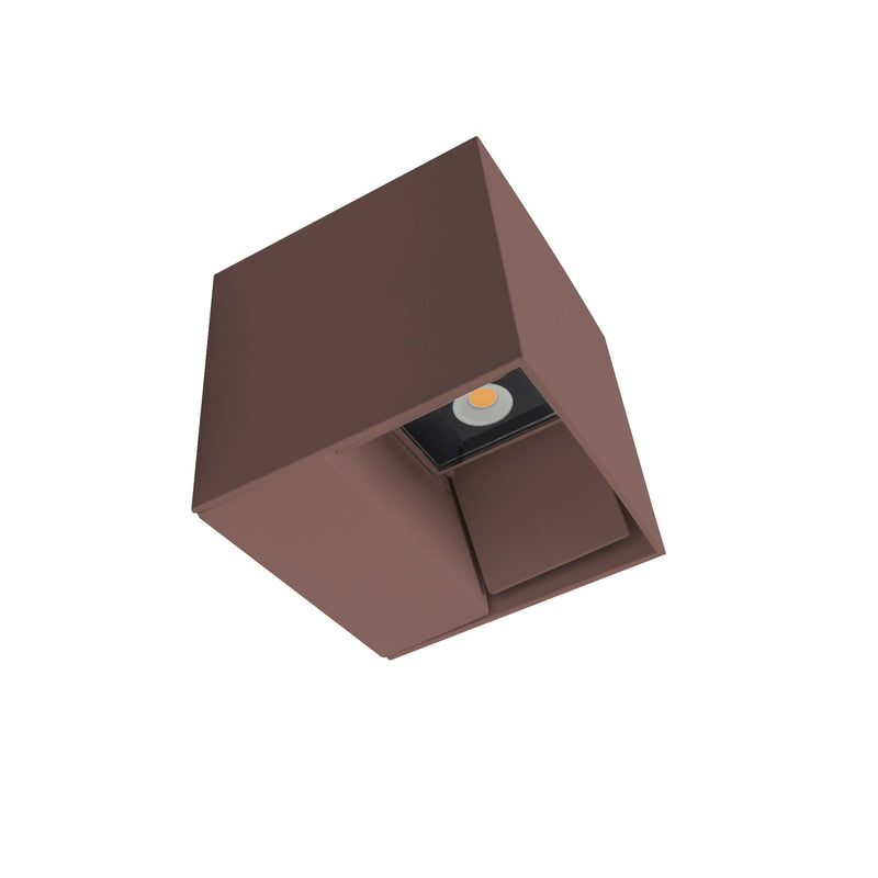 PX-0432-MAR, WALL FIXTURE IP54 REX LED 6.6W LED WARM-WHITE 3000K ON-OFF BROWN 680, Brown, Transparent