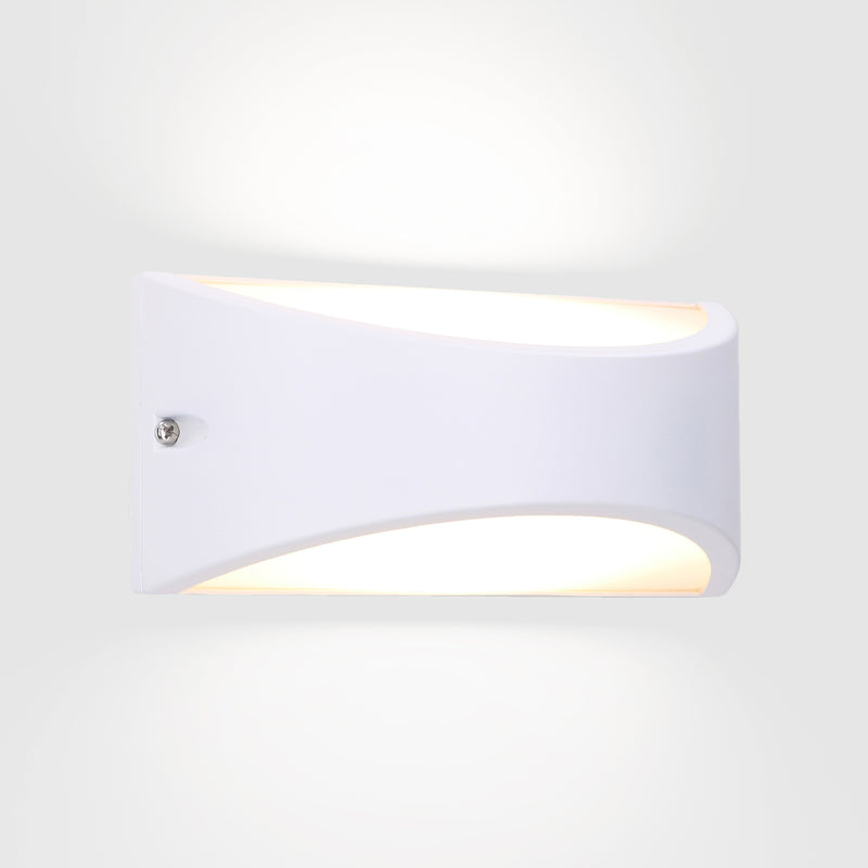 PX-0468-BLA, WALL FIXTURE IP54 KAPA LED 10W LED WARM-WHITE 3000K ON-OFF  945.00, White, Opal