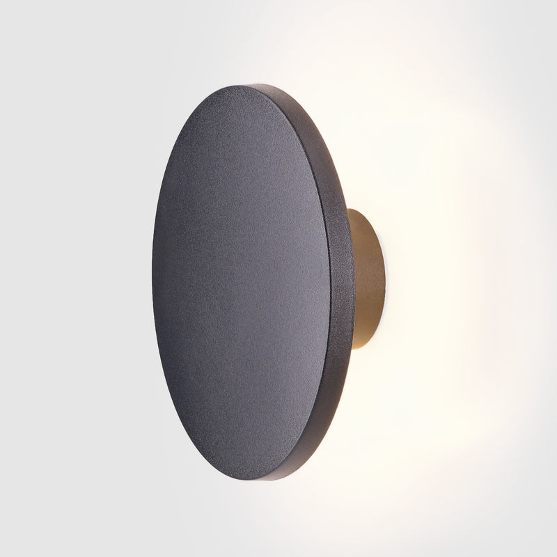 PX-0486-NEG, WALL FIXTURE IP44 YIKA LED 7.9W LED WARM-WHITE 3000K ON-OFF BLACK 690.00, Black, Transparent