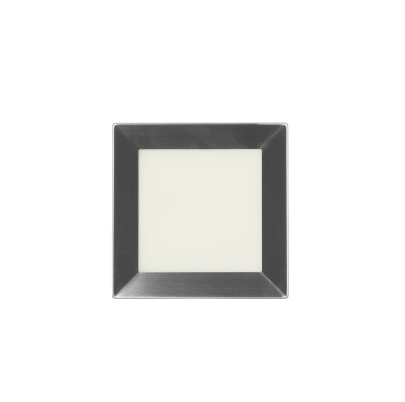 PX-0541-ALU, WALL FIXTURE IP65 RECT SQUARE LED 3.3W LED WARM-WHITE 3000K STAINLESS STEEL 345, Stainless steel, OPAL