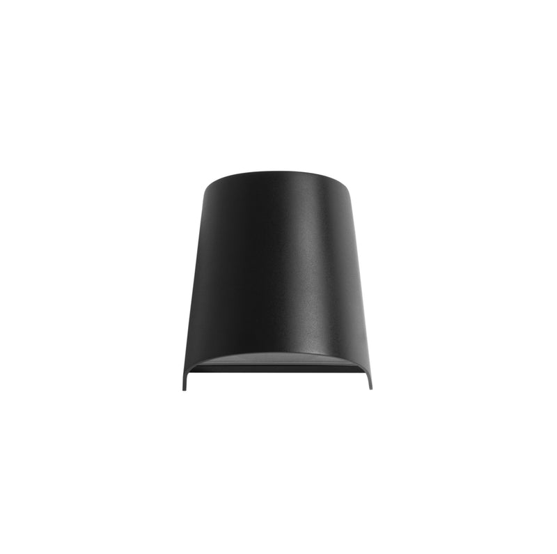 PX-0545-NEG, WALL FIXTURE IP65 PRISMA GU10 8W BLACK, Black, Tinted