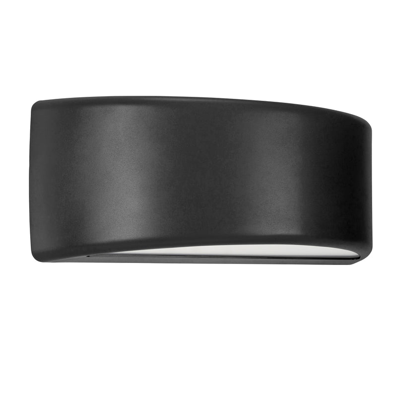 PX-0625-NEG, WALL FIXTURE IP65 AREA E27 15W BLACK, Black, Opal