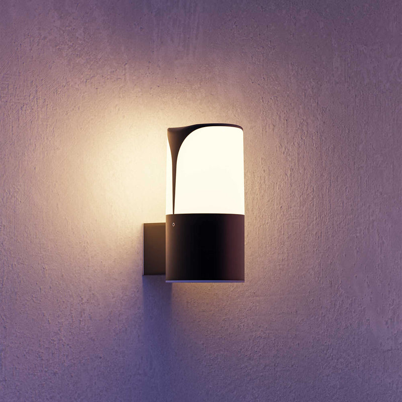 PX-0627-ANT, WALL FIXTURE IP54 ASTRA E27 15W URBAN GREY, Urban grey, OPAL