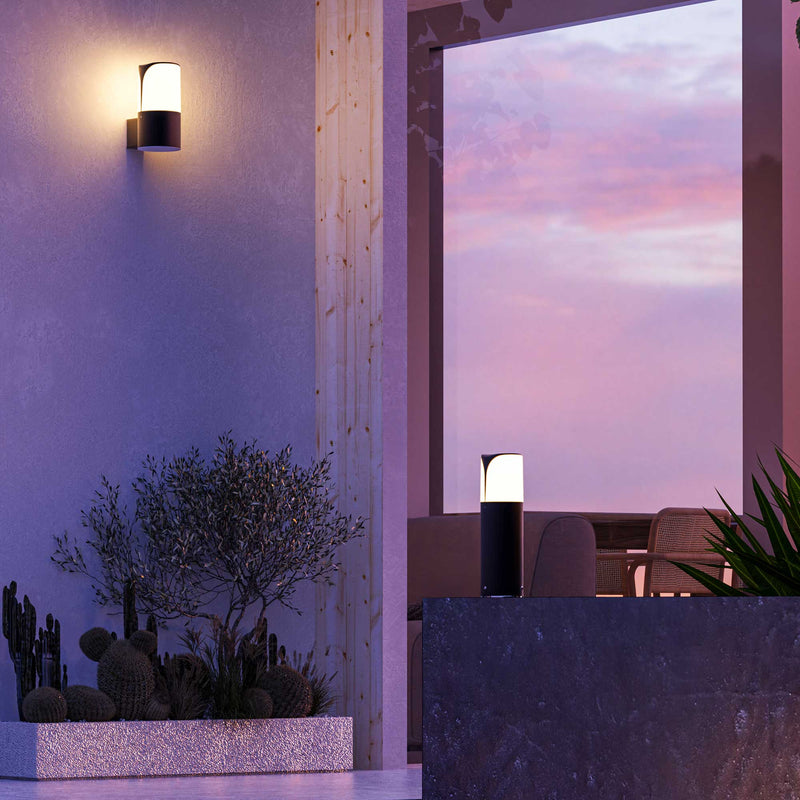 PX-0628-ANT, BOLLARD IP54 ASTRA 300MM E27 15W URBAN GREY, Urban grey, OPAL