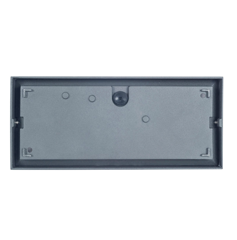 PX-0644-NEG, WALL FIXTURE IP54 QUANTA E27 15W BLACK, Black, OPAL