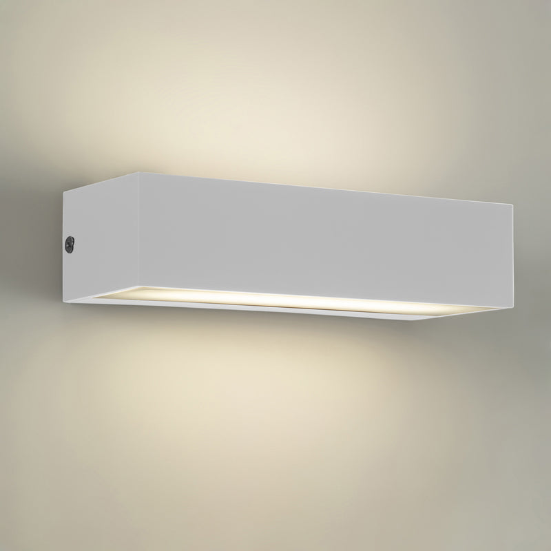 PX-0651-BLA, WALL FIXTURE IP65 ARA LED 9.3W LED WARM-WHITE 4000K ON-OFF  820.00, White, Opal