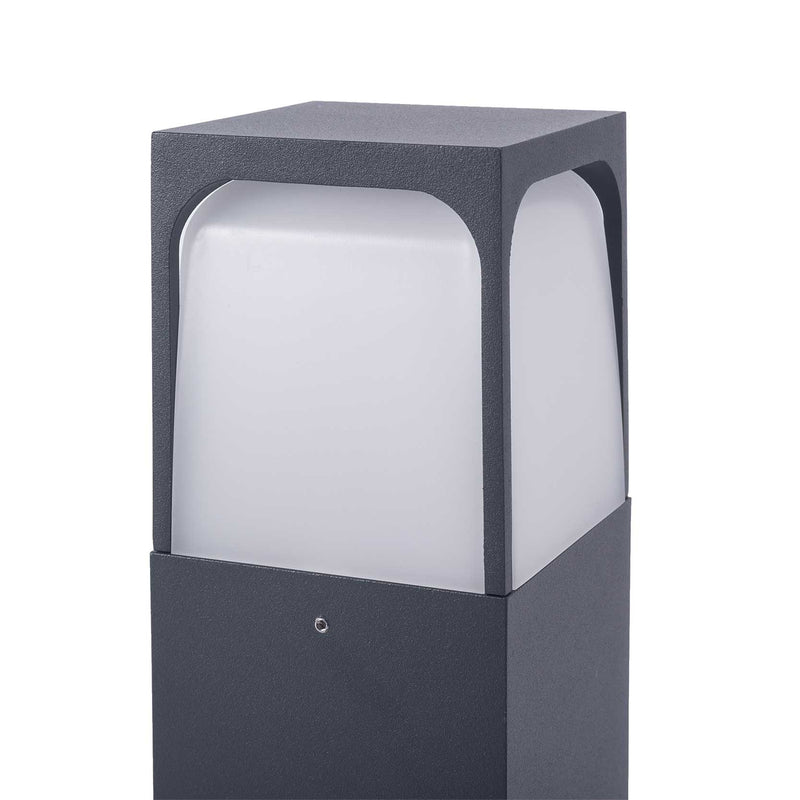 PX-0666-NEG, BOLLARD IP54 VETA 500MM E27 15W BLACK, Black, OPAL