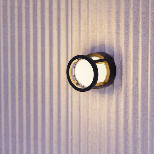 WALL FIXTURE IP54 ONE LED 6.3W LED WARM-WHITE 3000K ON-OFF BLACK 750