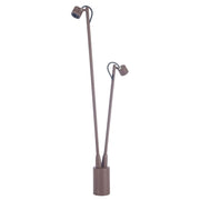 BOLLARD IP54 FINT DOUBLE LED 6.4W LED WARM-WHITE 3000K ON-OFF BROWN 635