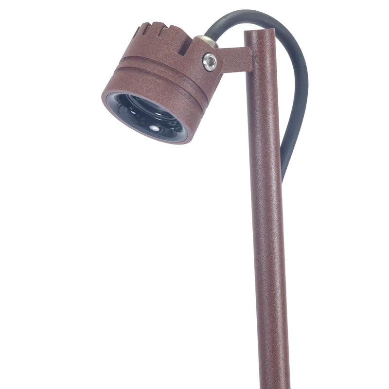 PX-0672-MAR, BOLLARD IP54 FINT SINGLE LED 3.5W LED WARM-WHITE 3000K ON-OFF BROWN 285, Brown, Transparent