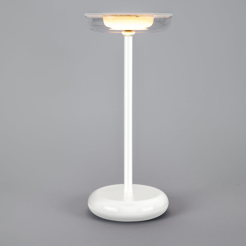 PX-0690-BLA, TABLE LAMP IP54 POMER LED 1.8W LED WARM-WHITE 3000K TOUCH DIMMING  180, White, OPAL, Transparent