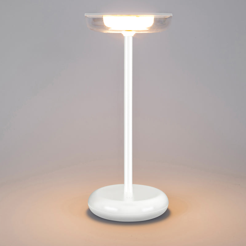 PX-0690-BLA, TABLE LAMP IP54 POMER LED 1.8W LED WARM-WHITE 3000K TOUCH DIMMING  180, White, OPAL, Transparent