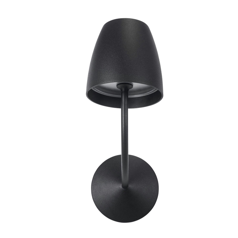 PX-0691-NEG, WALL FIXTURE IP54 ECLIPTA I LED 10W LED WARM-WHITE 3000K ON-OFF BLACK 1190, Black, Transparent, OPAL