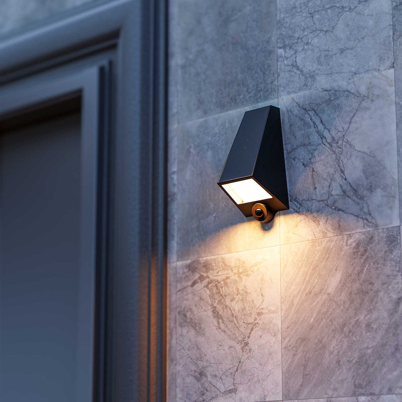 PX-0693-NEG, WALL FIXTURE OLAF LED 6.5W LED WARM-WHITE 3000K BLACK 800, Black, OPAL