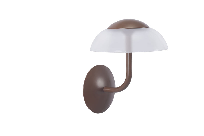 WALL FIXTURE IP54 ECLIPTA II LED 9W LED WARM-WHITE 3000K ON-OFF BROWN 1000