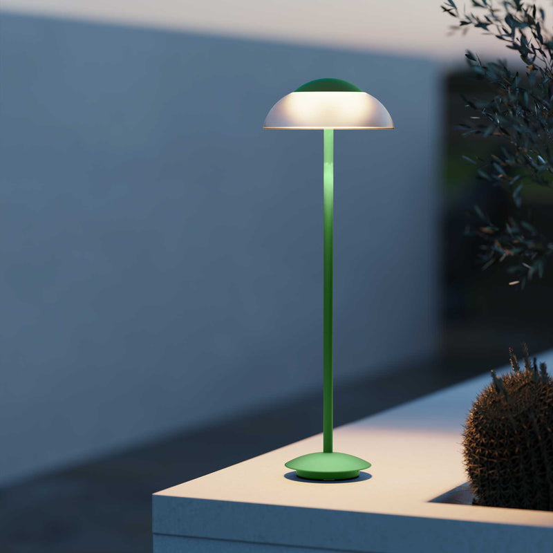 PX-0696-VRD, BOLLARD IP54 ECLIPTA II LED 9W LED WARM-WHITE 3000K ON-OFF GREEN 1000, green, Tinted