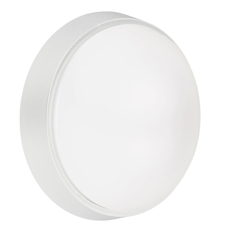 WALL FIXTURE IP65 MOO ROUND LED 18W SW 2700-3200-4000K ON-OFF WHITE 2500