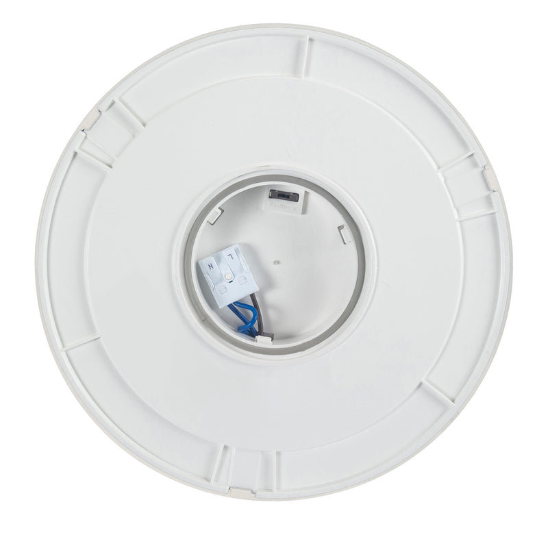 WALL FIXTURE IP65 MOO ROUNS SENSOR LED 18W SW 2700-3200-4000K ON-OFF WHITE 2500