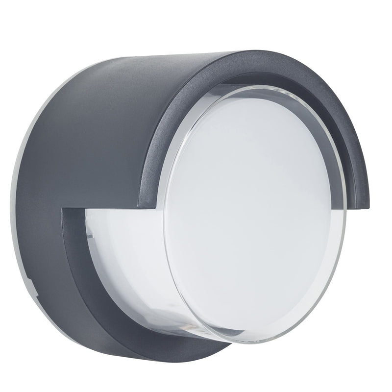 WALL FIXTURE IP65 CREU ROUND LED 15.1W SW 2700-3200-4000K ON-OFF BLACK 1650