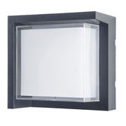 WALL FIXTURE IP65 CREU SQUARE LED 15.2W SW 2700-3200-4000K ON-OFF BLACK 1650