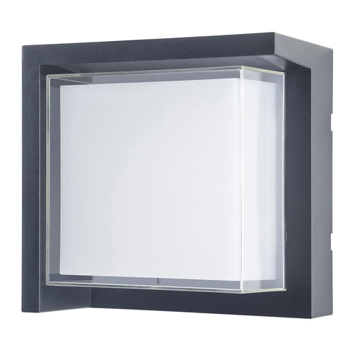 WALL FIXTURE IP65 CREU SQUARE LED 15.2W SW 2700-3200-4000K ON-OFF BLACK 1650