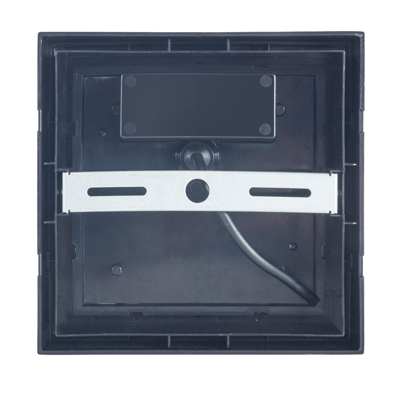 WALL FIXTURE IP65 CREU SQUARE LED 15.2W SW 2700-3200-4000K ON-OFF BLACK 1650