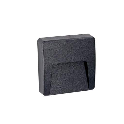 WALL FIXTURE IP65 KAIRO OPAQUE SQUARE LED 2.9W SW 2700-3200-4000K ON-OFF BLACK 3